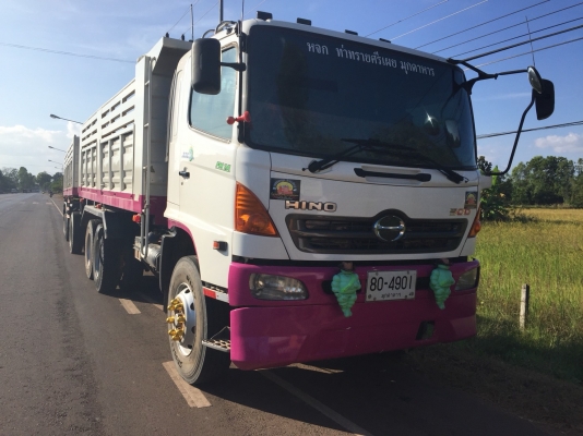 ขายด่วน. รถสิบล้อพ่วงแม่ลูกดั้มพ์. HINO. MEGA 344. ปี53. สภาพดี. พร้อมใช้งาน. เอกสารพร้อม