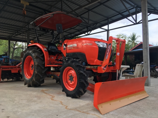 L4708DT สวยจัด ใบมีดคานล่างใหม่+ยางใหม่ 4 เส้น+ผานพรวน CMT 6x24"สีเดิมโรงงานเล่มทะเบียนพร้อมโอน