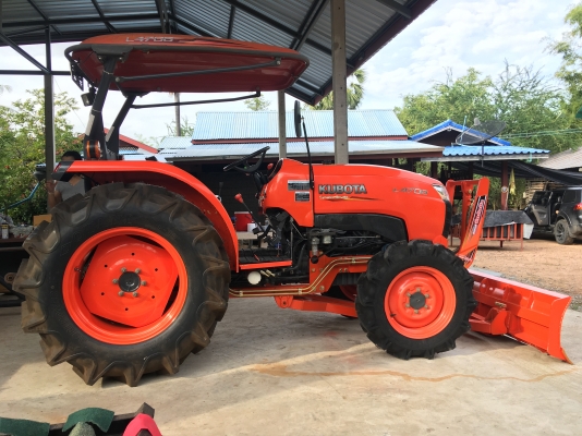 L4708DT สวยจัด ใบมีดคานล่างใหม่+ยางใหม่ 4 เส้น+ผานพรวน CMT 6x24"สีเดิมโรงงานเล่มทะเบียนพร้อมโอน