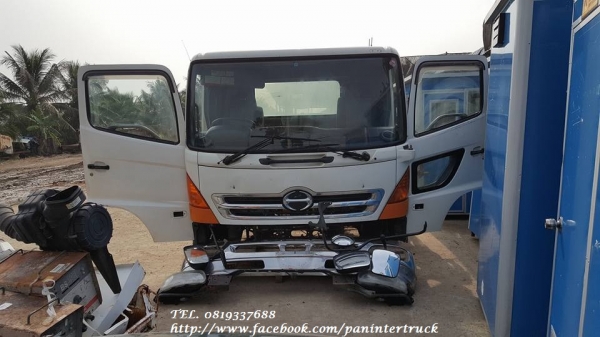 FROM JAPAN สินค้าเก่านอก หัวเก๋งรถบรรทุก6ล้อใหญ่ /CABIN HINO MEGA เมก้า :FC7JKW  (มีคัสซี /มีกระปุกพวงมาลัย) ราคาเพียง 160,000 บาท สนใจรีบติดต่อ 0819337688