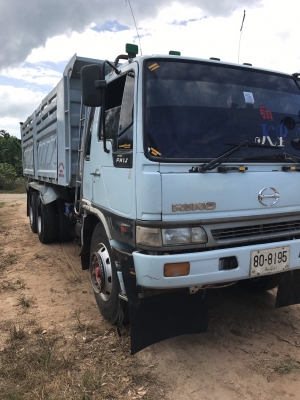 Hino 1J เครื่อง 210 แรง ปี 40 แม่เดี่ยวกระบะดัมพ์สามมิตร ทะเบียนพร้อม