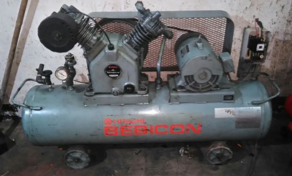 **ขายถูกๆ ปั้มลมมือสองจากญี่ปุ่น** HITACHI-BEBICON 5 แรง 2Stage  ทดสอบเรียบร้อย ทุกระบบทำงานได้ดีมากๆ นิ่งๆเงียบๆพร้อมใช้งานครับ
