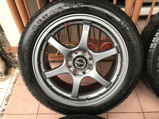 ล้อเเท้ RAYS GRAMLIGHT 57 MAXIMUM 15กว้าง6นิ้วครึ่งอ๊อฟ38ทั้ง4วงสีเดิมๆติดยางปี14สวยดอกเต็มๆใส่วิ่งได้เรย ล้อเเท้ RAYS GRAMLIGHT 57 MAXIMUM 15กว้าง6นิ้วครึ่งอ๊อฟ38ทั้ง4วงสีเดิมๆติดยางปี14สวยดอกเต็มๆใส่วิ่งได้เรย