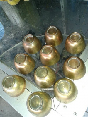 ถ้วยน้ำชาทองเหลือง