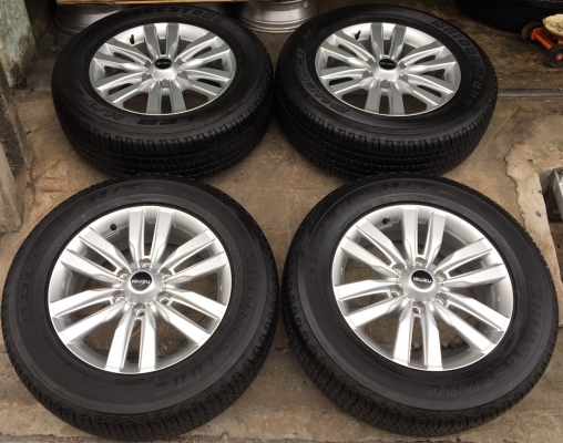 แม็กป้ายแดง ISUZU MU-X ขอบ18 พร้อมยางป้ายแดง 255-60-18 ปี 17