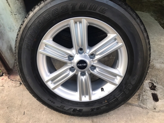 แม็กป้ายแดง ISUZU D-MAX BLUE POWER ขอบ 18 พร้อมยางป้ายแดง Bridgestone 255-60-18 ปี 17