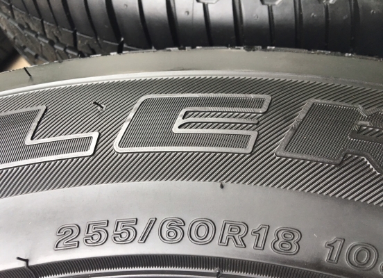 แม็กป้ายแดง ISUZU D-MAX BLUE POWER ขอบ 18 พร้อมยางป้ายแดง Bridgestone 255-60-18 ปี 17