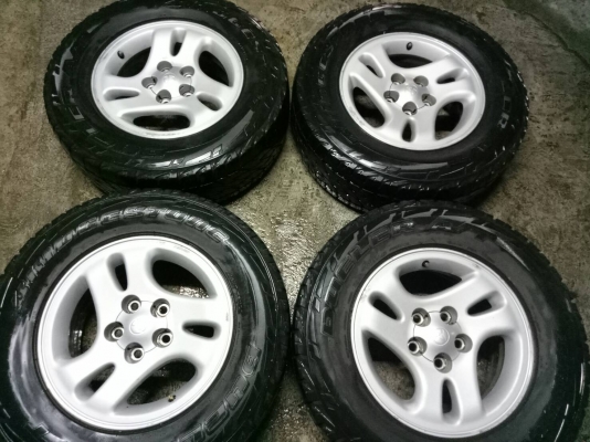 แม๊ก15/5&times;114+บริสโตน225/70/15ปี12 ชุด3900บ.#0879050181