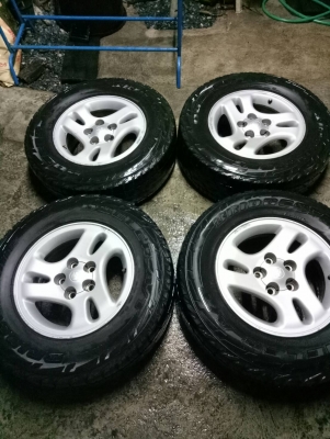 แม๊ก15/5&times;114+บริสโตน225/70/15ปี12 ชุด3900บ.#0879050181