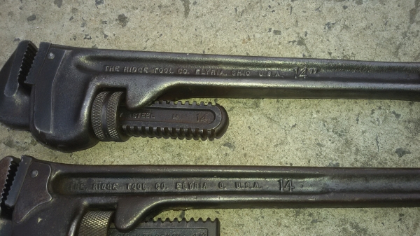 ประแจคอม้า ridgid made in u.s.a. 14 นิ้ว ประแจคอม้า ridgid made in u.s.a. 14 นิ้ว