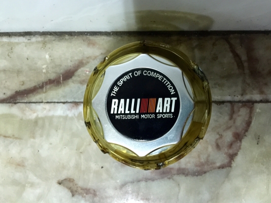 ขายฝาน้ำมันเครื่องแต่ง RALLIART รถมิตซูบิชิรุ่น EVO4-9แท้