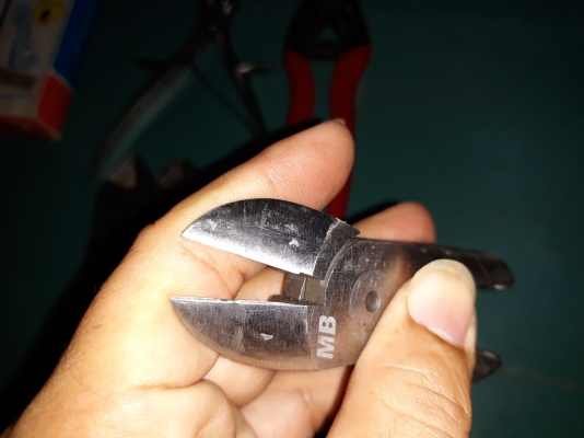 ขายคีมตัด MADE IN TAIWAN.มือสองต่อด้ามตัดงานหนาๆสบาย