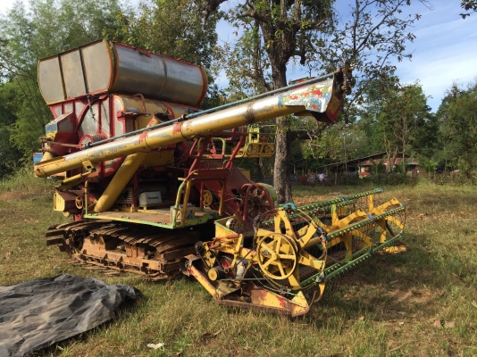 ศักพัฒนา อุ้ม3ตัน เครื่อง6KL1เทอโบ ปั้มคู่ ตัวเดิน12HT โรลเลอร10ลูกก พร้อมเกี่ยวนาทำเงิน