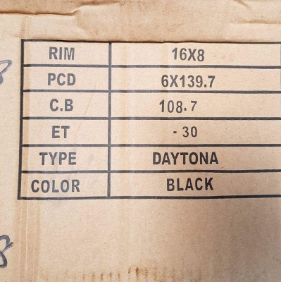 ขายล้อลาย ROCK ของใหม่ ขอบ 16 กว้าง 8" ออฟ ลบ 30