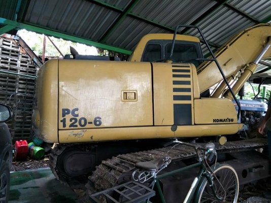 ขายแบ็คโค PC120-6KOMATSU ช่วงล่างเต็มเอกสารอินวอยซ์ บูมสวยเครื่องเดิม ปั๊มแห้งพร้อมลุยงาน