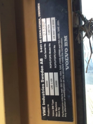 รถตักล้อยาง VOLVO L120-C รถใช้งานได้ดี ขายราคานี้ถูกที่สุดในโลกแล้วค่ะ