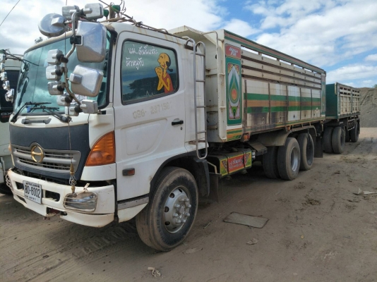 ขายด่วน HINO MEGA 260 ปี50 แม่ลูกดั้ม สภาพพร้อมใช้งาน เครื่องเกียร์ดี คัชชัสวย ยางพร้อมใช้งาน เอกสาร