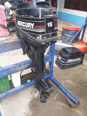 Mercury 15 แรง 2จังหวะ หางสั้น17 นิ้ว