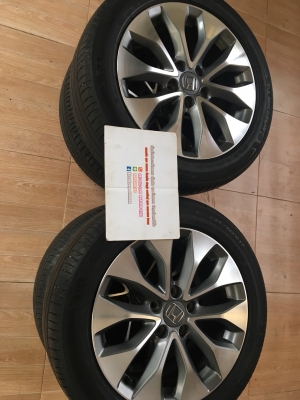 ขายล้อแม็กซ์ Honda Accord G9 ขอบ 17 พร้อมยางมิชเชอร์ลิน 225/50/17 ปี 13
