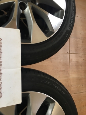 ขายล้อแม็กซ์ Honda Accord G9 ขอบ 17 พร้อมยางมิชเชอร์ลิน 225/50/17 ปี 13