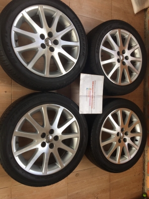 แม็กToyota wish 11 ก้าน ขอบ 17 นิ้ว 5รู100