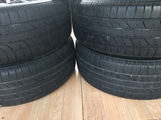 ล้อแม็ก civic fb mc 16" สภาพเดิมๆ ติดยางบริดโตน 205/55/16 ปี 14