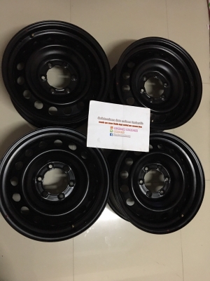 ล้อกะทะป้ายแดง 17 ุ6 รู ใส่รถตู้ได้ ล้อกะทะป้ายแดง 17 ุ6 รู ใส่รถตู้ได้