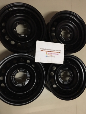 ล้อกะทะป้ายแดง 17 ุ6 รู ใส่รถตู้ได้ ล้อกะทะป้ายแดง 17 ุ6 รู ใส่รถตู้ได้