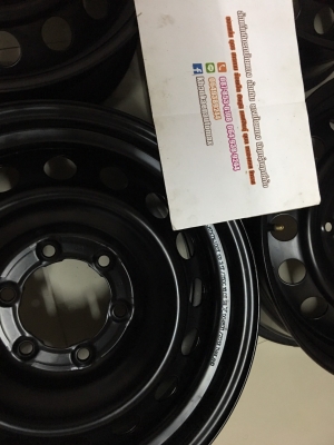 ล้อกะทะป้ายแดง 17 ุ6 รู ใส่รถตู้ได้ ล้อกะทะป้ายแดง 17 ุ6 รู ใส่รถตู้ได้