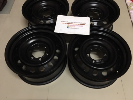 ล้อกะทะป้ายแดง 17 ุ6 รู ใส่รถตู้ได้