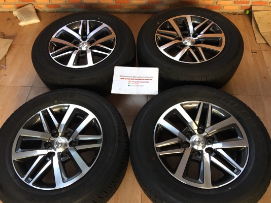 ล้อแม็กติดรถป้ายแดง All new Fortuner ขอบ 18 พร้อมยางบริดโตน 265/60/18 สัปดาห์ที่ 39/17