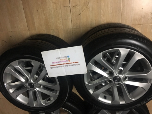 ล้อแม็ก nissan juke 17" 5 รู 114.3 ยาง bridgestone turanza gr-90 215/55r17 ปี 14