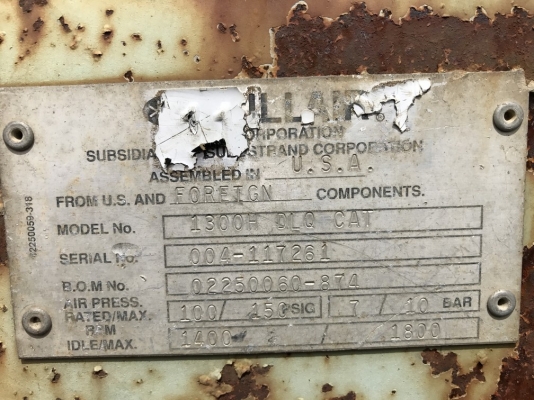 SALES ปั้มลม Sullair รุ่น H1300 เครื่อง CAT 3406 420 แรงม้า ลม 10.5 บาร์ 1300 cfm จากญี่ปุ่น ราคาถูกครับ SALES ปั้มลม Sullair รุ่น H1300 เครื่อง CAT 3406 420 แรงม้า ลม 10.5 บาร์ 1300 cfm จากญี่ปุ่น ราคาถูกครับ