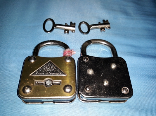 ขายแม่กุญแจABUS MADE IN GERMANY. ใหม่เก่าเก็บพร้อมลูก2ดอก