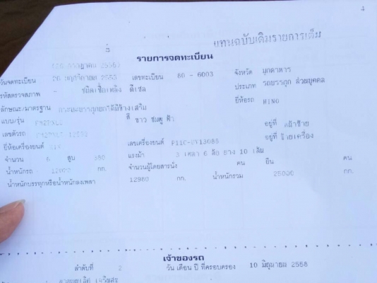ขาย ฮีโน่ 380 แรง ดัมพ์ สามิตร ปี 53