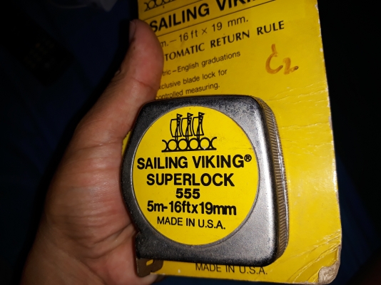 ขายตลับเมตรตราเรือใบไวกิ้ง ขนาด5เมตร ใหม่เก่าเก็บ