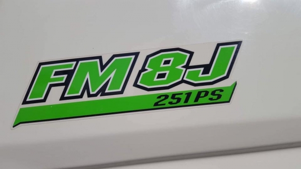 Hino FM8J เครื่อง 251 แรง สองเพลากระบะดัมพ์ ไมล์ 40,xxx ทะเบียนพร้อม