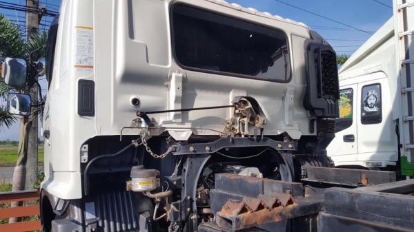 Hino FM8J เครื่อง 251 แรง สองเพลากระบะดัมพ์ ไมล์ 40,xxx ทะเบียนพร้อม