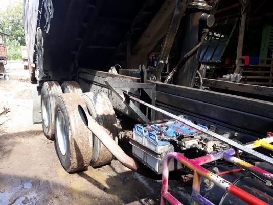 Hino เครื่อง 344 แรง ปี 55 แม่เดี่ยวกระบะดัมพ์มิเนียม มีลำโพงลากลูก พร้อมใช้งาน