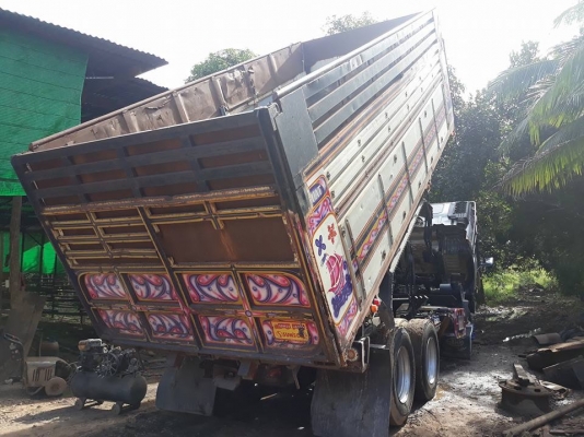 Hino เครื่อง 344 แรง ปี 55 แม่เดี่ยวกระบะดัมพ์มิเนียม มีลำโพงลากลูก พร้อมใช้งาน