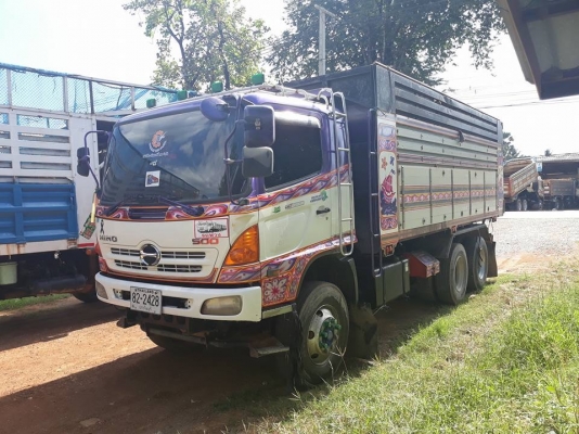 Hino เครื่อง 344 แรง ปี 55 แม่เดี่ยวกระบะดัมพ์มิเนียม มีลำโพงลากลูก พร้อมใช้งาน