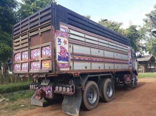 Hino เครื่อง 344 แรง ปี 55 แม่เดี่ยวกระบะดัมพ์มิเนียม มีลำโพงลากลูก พร้อมใช้งาน