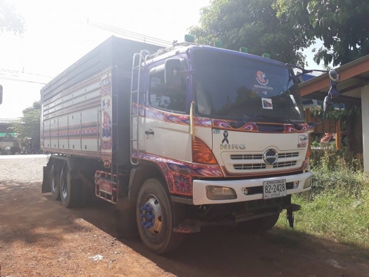 Hino เครื่อง 344 แรง ปี 55 แม่เดี่ยวกระบะดัมพ์มิเนียม มีลำโพงลากลูก พร้อมใช้งาน