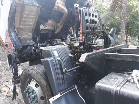 Hino เครื่อง 344 แรง ปี 55 แม่เดี่ยวกระบะดัมพ์มิเนียม มีลำโพงลากลูก พร้อมใช้งาน