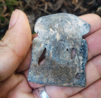 พระปรุหนัง เนื้อชินตะกั่ว หรือพระโมคคัลลาน์ คราบเก่าเดิม น่าสะสม