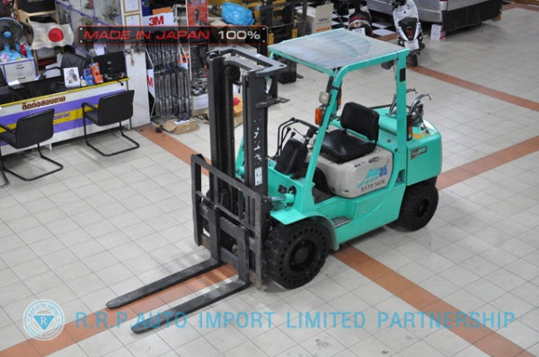 ขายรถโฟล์คลิฟท์มือสอง MITSUBISHI รุ่น FG35A-50239 นำเข้าจากประเทศญี่ปุ่น 100\% ไม่เคยใช้งานในไทย