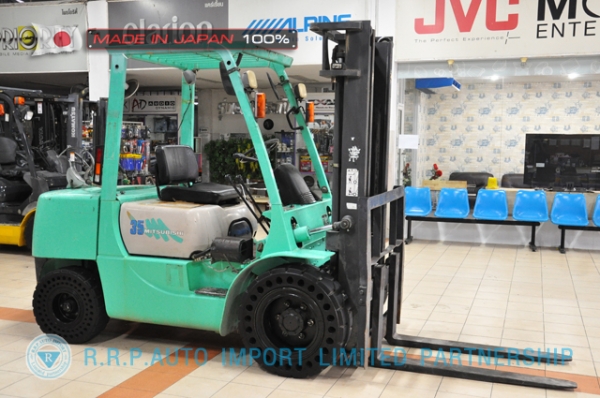 ขายรถโฟล์คลิฟท์มือสอง MITSUBISHI รุ่น FG35A-50239 นำเข้าจากประเทศญี่ปุ่น 100\% ไม่เคยใช้งานในไทย