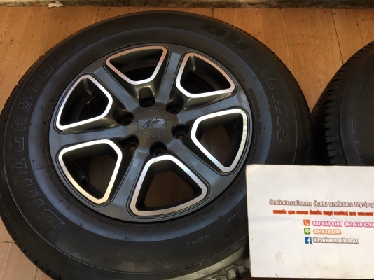 ขายล้อแม็กซ์ Ford 17 พร้อมยางบริดโตน 265/65/17 ปี 14 ดอกยังหนา