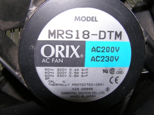 ขายพัดลมระบายความร้อน ORIX MRS18-DTM, Axial Flow Fan