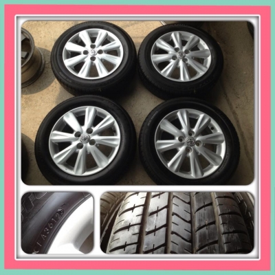 ขายล้อเดิม New vios-yaris 8 ก้าน4/100+ยางปี12 ราคา 10,900 บาทถูก